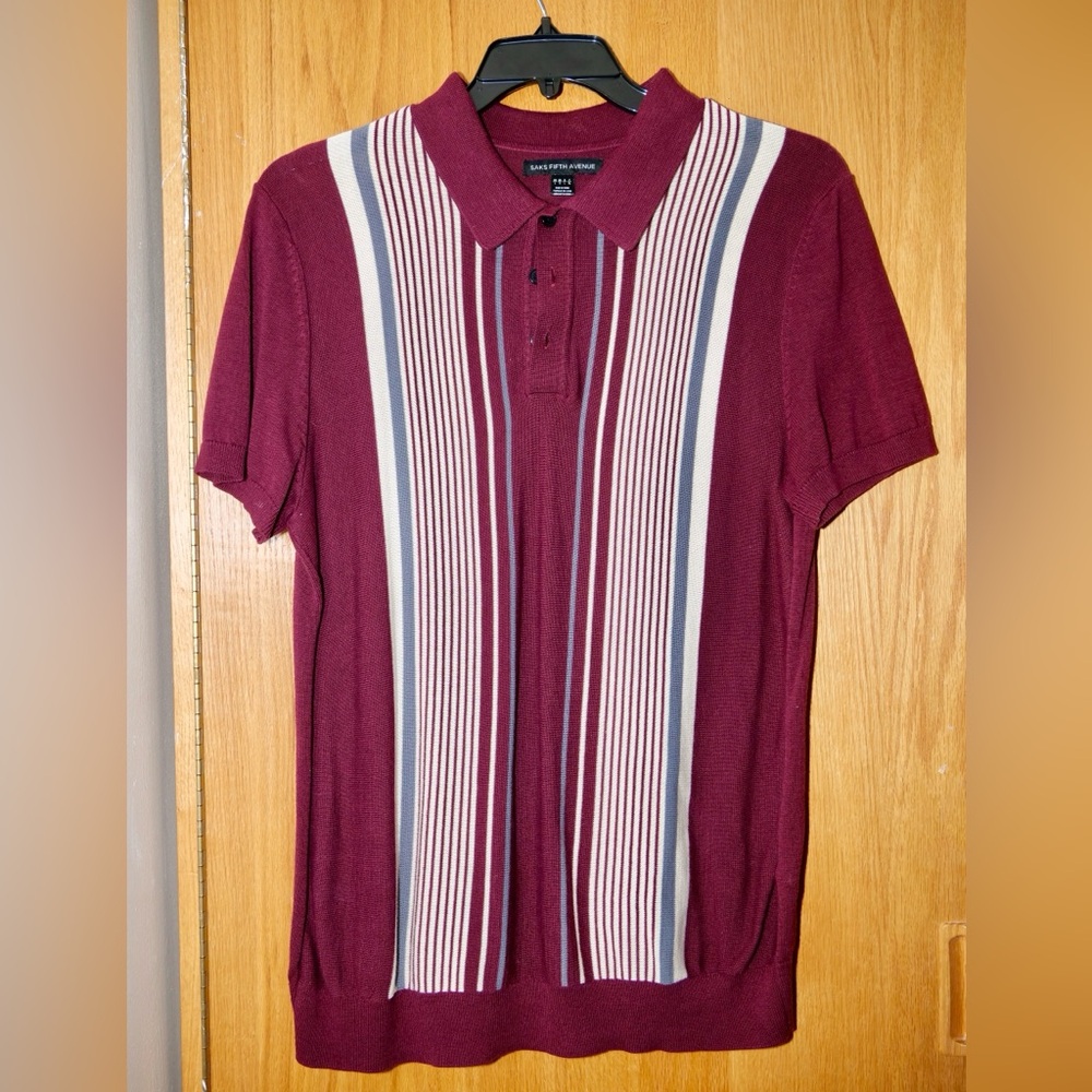 Men’s sweater polo, size Large